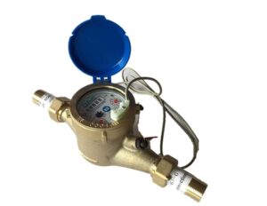dae mj-75 non lead potable water meter, 3/4" npt couplings, pulse output, gallon