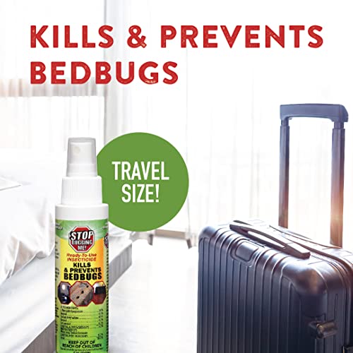 Stop Bugging Me All-Natural Non-Toxic Bed Bug Killer and Repellent, 3 oz. Non-Aerosol Fingertip Travel Spray