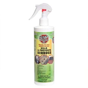 stop bugging me! all-natural bed bug killer and repellent non-aerosol trigger spray- ecoclear products (16oz)