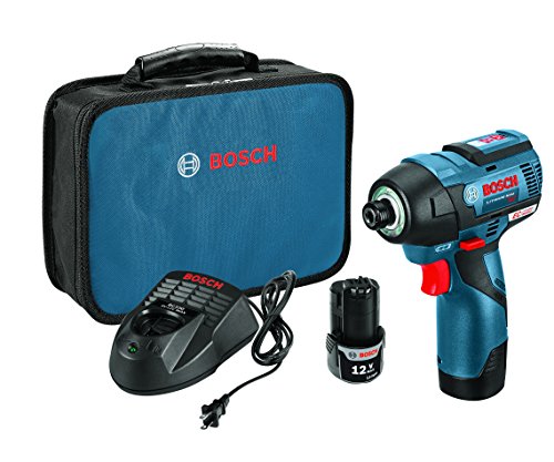 BOSCH 12-Volt Max EC Brushless Impact Driver Kit 2 battery kit PS42-02 12.70 Inch x 9.50 Inch x 4.10 Inch