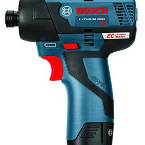 BOSCH 12-Volt Max EC Brushless Impact Driver Kit 2 battery kit PS42-02 12.70 Inch x 9.50 Inch x 4.10 Inch