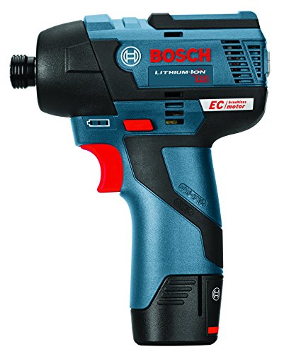 BOSCH 12-Volt Max EC Brushless Impact Driver Kit 2 battery kit PS42-02 12.70 Inch x 9.50 Inch x 4.10 Inch