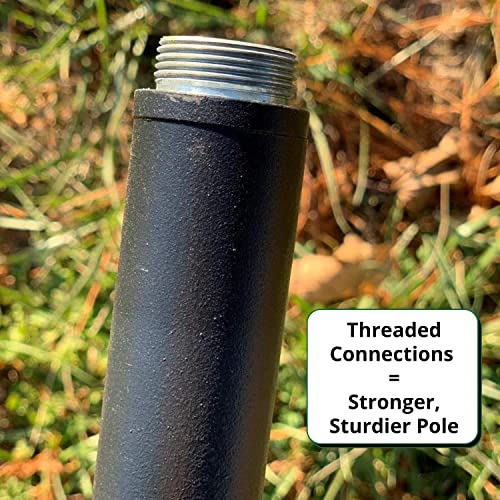 Universal Mounting Pole Kit - Great for Post-Mounted Bird Houses and Bird Feeders, Heavy Duty Pole with Threaded Connections