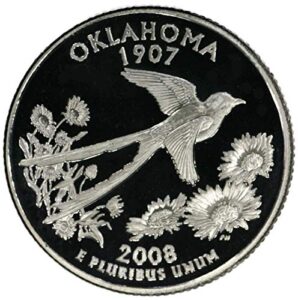 2008 s oklahoma state silver quarter seller proof