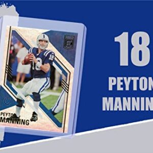 Peyton Manning (5) Assorted Football Cards Bundle - Denver Broncos, Indianapolis Colts Trading Cards