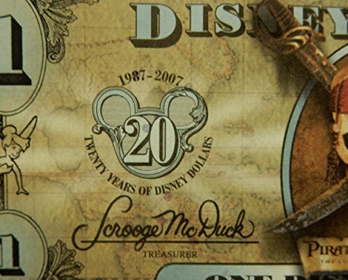 2007 Pirates of the Caribbean Disney Dollar (20th Anniversary) The Curse of the Black Pearl (Individual Serial Number) Uncirculated