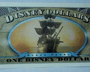 2007 Pirates of the Caribbean Disney Dollar (20th Anniversary) The Curse of the Black Pearl (Individual Serial Number) Uncirculated