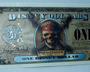 2007 Pirates of the Caribbean Disney Dollar (20th Anniversary) The Curse of the Black Pearl (Individual Serial Number) Uncirculated