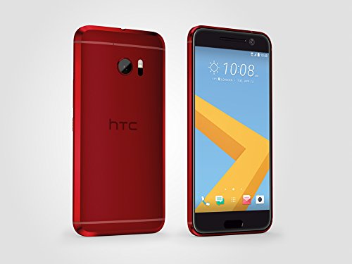 HTC 10 32GB GSM Unlocked LTE Quad-Core Android Phone w/ 12MP Camera - (International) Red