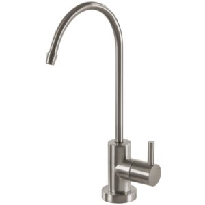 express water modern water filter faucet – brushed nickel coke-shaped faucet – 100% lead-free drinking water faucet – compatible with reverse osmosis water filtration systems