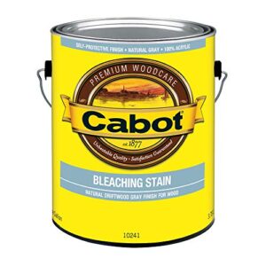 cabot bleaching wood stain, driftwood gray, 1 gallon