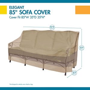 Duck Covers Elegant Waterproof 87 Inch Patio Sofa Cover