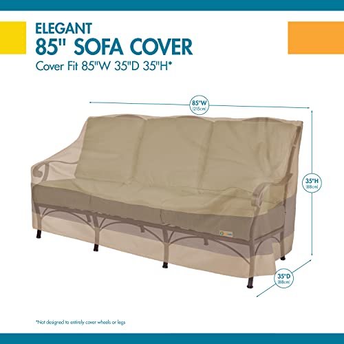 Duck Covers Elegant Waterproof 87 Inch Patio Sofa Cover