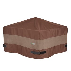 duck covers ultimate waterproof square fire pit cover, 48 inch