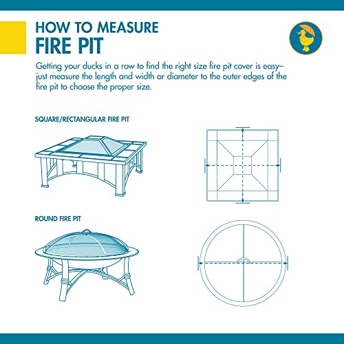 Duck Covers Ultimate Waterproof Square Fire Pit Cover, 48 Inch