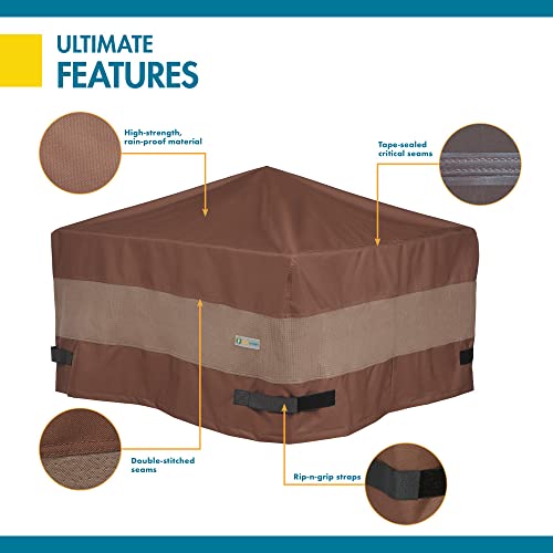 Duck Covers Ultimate Waterproof Square Fire Pit Cover, 48 Inch