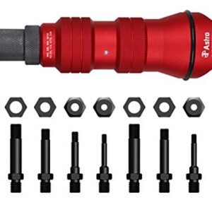 Astro Pneumatic Tool ADN38 XL Rivet Nut Drill Adapter Kit - 3/8" Capacity