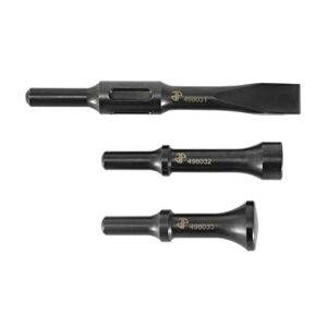 astro pneumatic tool 49803 3-piece chisel & hammer bit set .498 shank black
