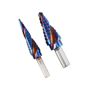 astro pneumatic tool astro tools 9442 blue steel 2pc max-duty step drill set
