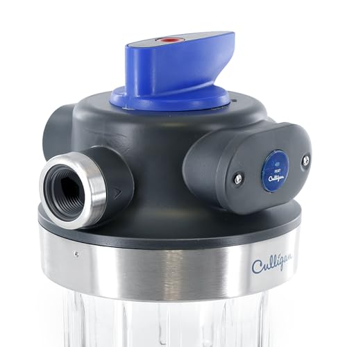 Culligan WH-HD200-C Whole House Water Filter System 1” Inlet/Outlet – Improve Tap Water Taste, Remove Sediment, Protect Appliances