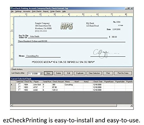 ezCheckPrinting for QuickBooks/Quicken, Version 9