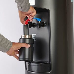 Aquverse Commercial Grade Top-Loading Hot & Cold Water Cooler Dispenser, Black | NSF and UL/Energy Star Certified (A3000-K)