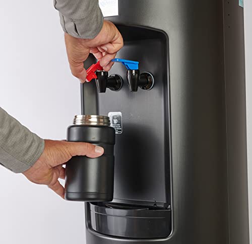 Aquverse Commercial Grade Top-Loading Hot & Cold Water Cooler Dispenser, Black | NSF and UL/Energy Star Certified (A3000-K)