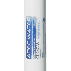 APEC Water Systems CT-24CAB US MADE 10"" Inline Carbon Pre-Filter with 1/4"" Quick Connect For ULTIMATE Series Countertop Reverse Osmosis Water Filter System"