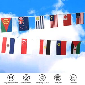 1st Choice 82 Feet 8.2'' x 5.5'' International String Flags Banners,100 Countries Flags World Flags Pennant Banner for Olympics,Grand Opening,Sports Clubs,Party Events Decorations