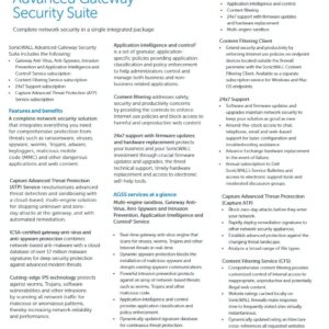 SonicWALL Comprehensive Gateway Security Suite Bundle for SONICWALL SOHO Series