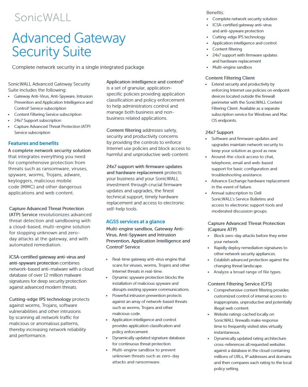 SonicWALL Comprehensive Gateway Security Suite Bundle for SONICWALL SOHO Series