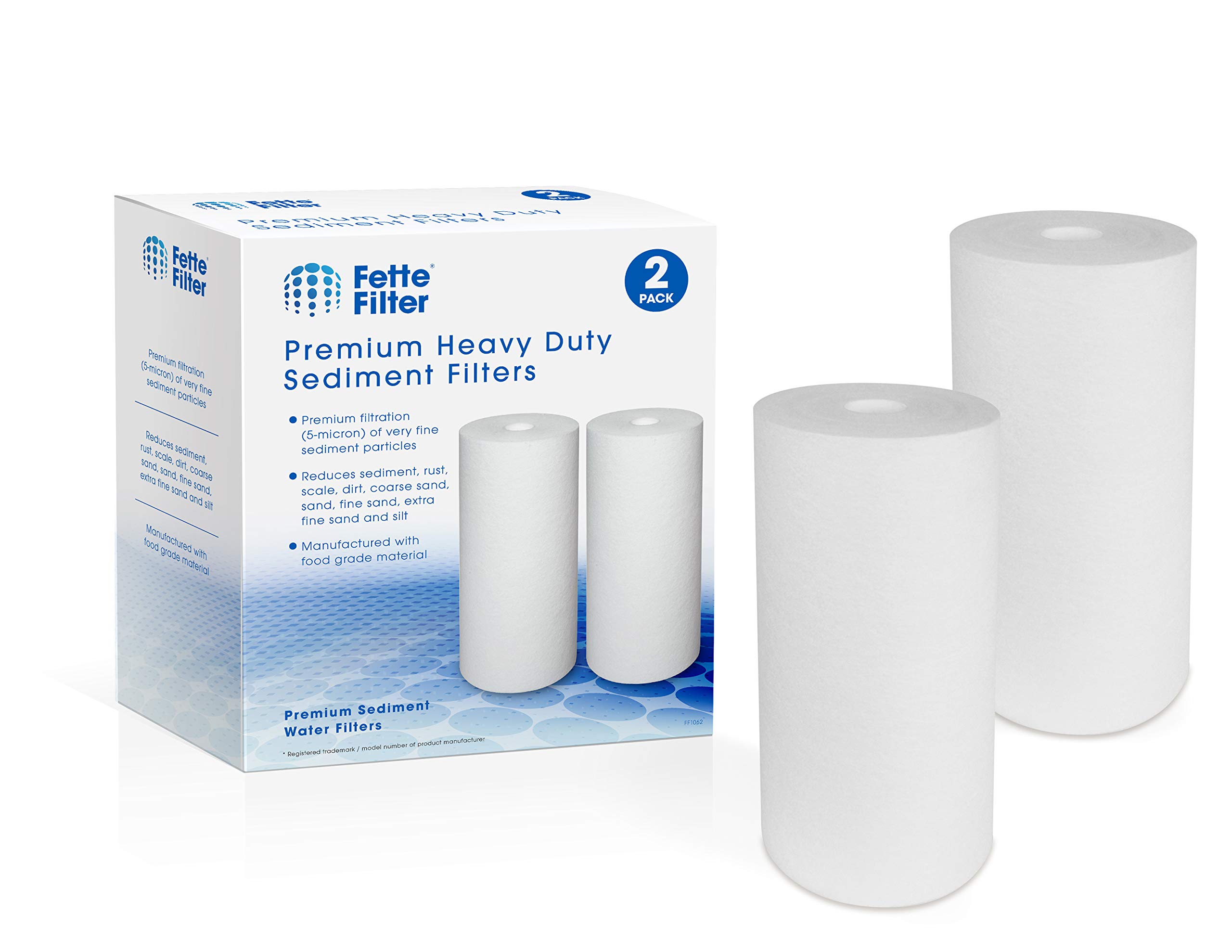 Fette Filter - Heavy Duty Sediment Filter Cartridge Compatible with DGD-5005. Pack of 2