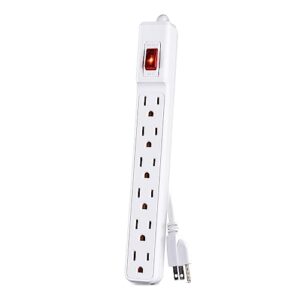 CyberPower GS60304 Power Strip, 6 Outlets, 3 Foot Power Cord White