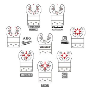 WORKPRO 25-piece Oscillating Multitool Accessories, Quick Release Oscillating Saw Blades to Cut Wood Metal Plastic, Fit Dewalt Worx Milwaukee Black&Decker Rockwell Makita Fein Craftsman