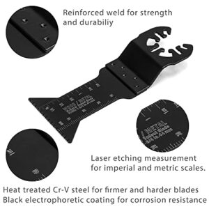 WORKPRO 25-piece Oscillating Multitool Accessories, Quick Release Oscillating Saw Blades to Cut Wood Metal Plastic, Fit Dewalt Worx Milwaukee Black&Decker Rockwell Makita Fein Craftsman