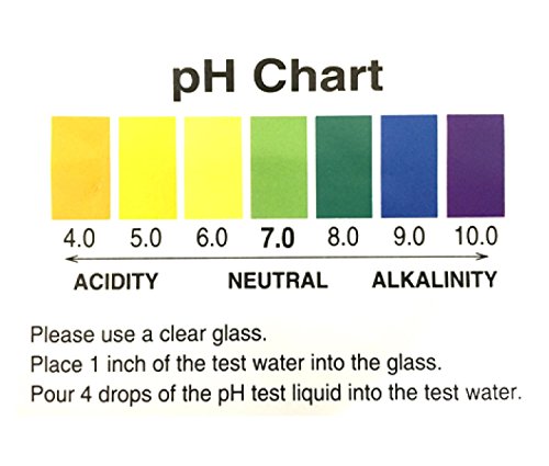 A2O Water - Made in USA, Water pH Test Liquid (WHT/100-125 Tests)