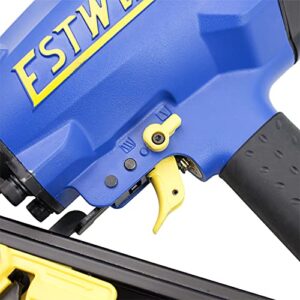 Estwing EFR2190 Pneumatic 21 Degree 3-1/2" Framing Nailer with Adjustable Metal Belt Hook, 1/4" NPT Industrial Swivel Fitting, and Bag