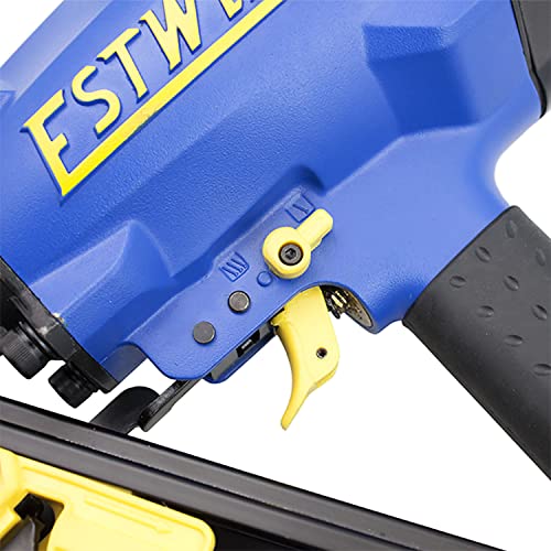 Estwing EFR2190 Pneumatic 21 Degree 3-1/2" Framing Nailer with Adjustable Metal Belt Hook, 1/4" NPT Industrial Swivel Fitting, and Bag