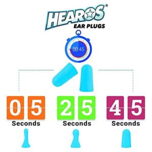 HEAROS Xtreme Foam Earplugs, 33dB NRR Ear Plugs, 100 Pairs, Foam Ear Plugs Noise Reduction & Hearing Protection