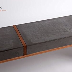 Concrete Black Bench