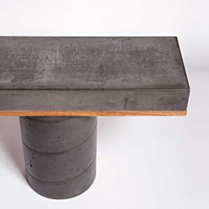 Concrete Black Bench