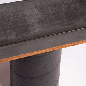 Concrete Black Bench