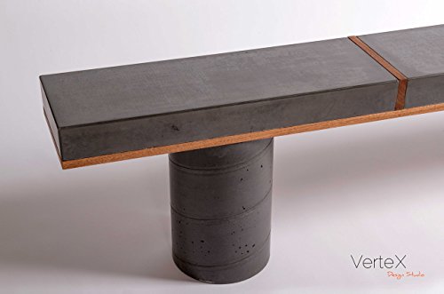 Concrete Black Bench