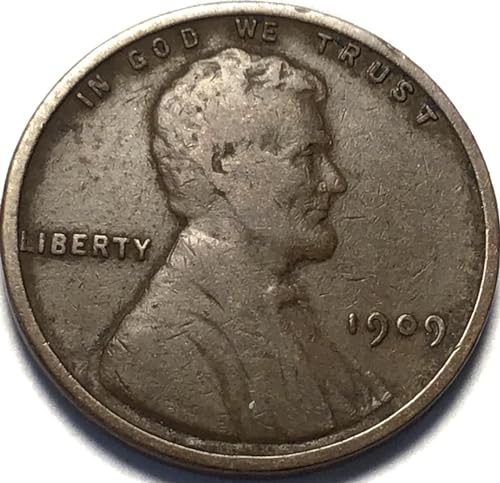 1909 P VDB Lincoln Wheat Cent Penny Seller Fine