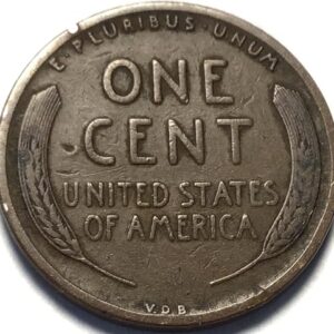 1909 P VDB Lincoln Wheat Cent Penny Seller Fine