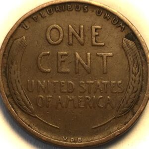 1909 P VDB Lincoln Wheat Cent Penny Seller Fine