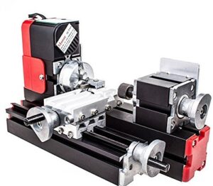 chuangsheng mini lathe machine,12v miniature metal multifunction lathe machine diy 20000rev/min 45135mm