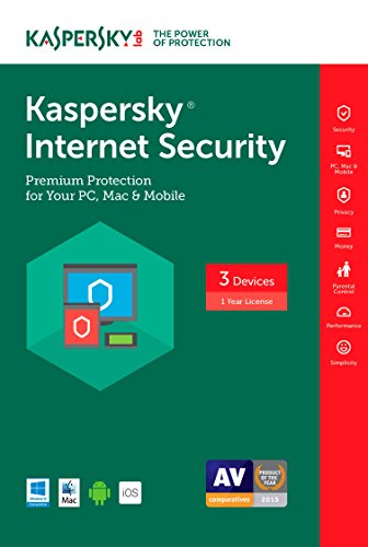 Kaspersky Internet Security 2017 | 3 Device | 1 Year | Download [Online Code]