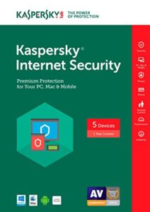 kaspersky internet security 2017 | 5 device | 1 year | download [online code]