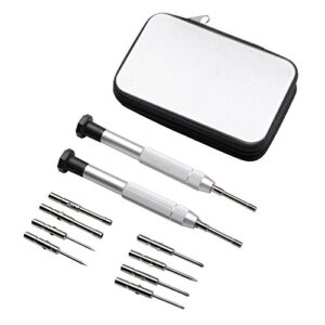 ETopLike® Screwdrivers Kit Repair Tool for Eyeglass/Glasses/Watch/Cellphone/Clock (12PCS, Travel Pocket)